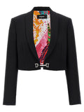 Dsquared² Black Polyester Full-Length Jacket