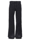 Balenciaga Black Cotton Flared Jeans