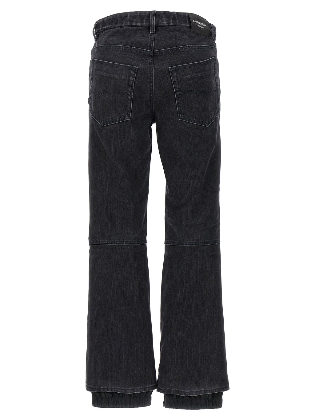 Balenciaga Black Cotton Flared Jeans