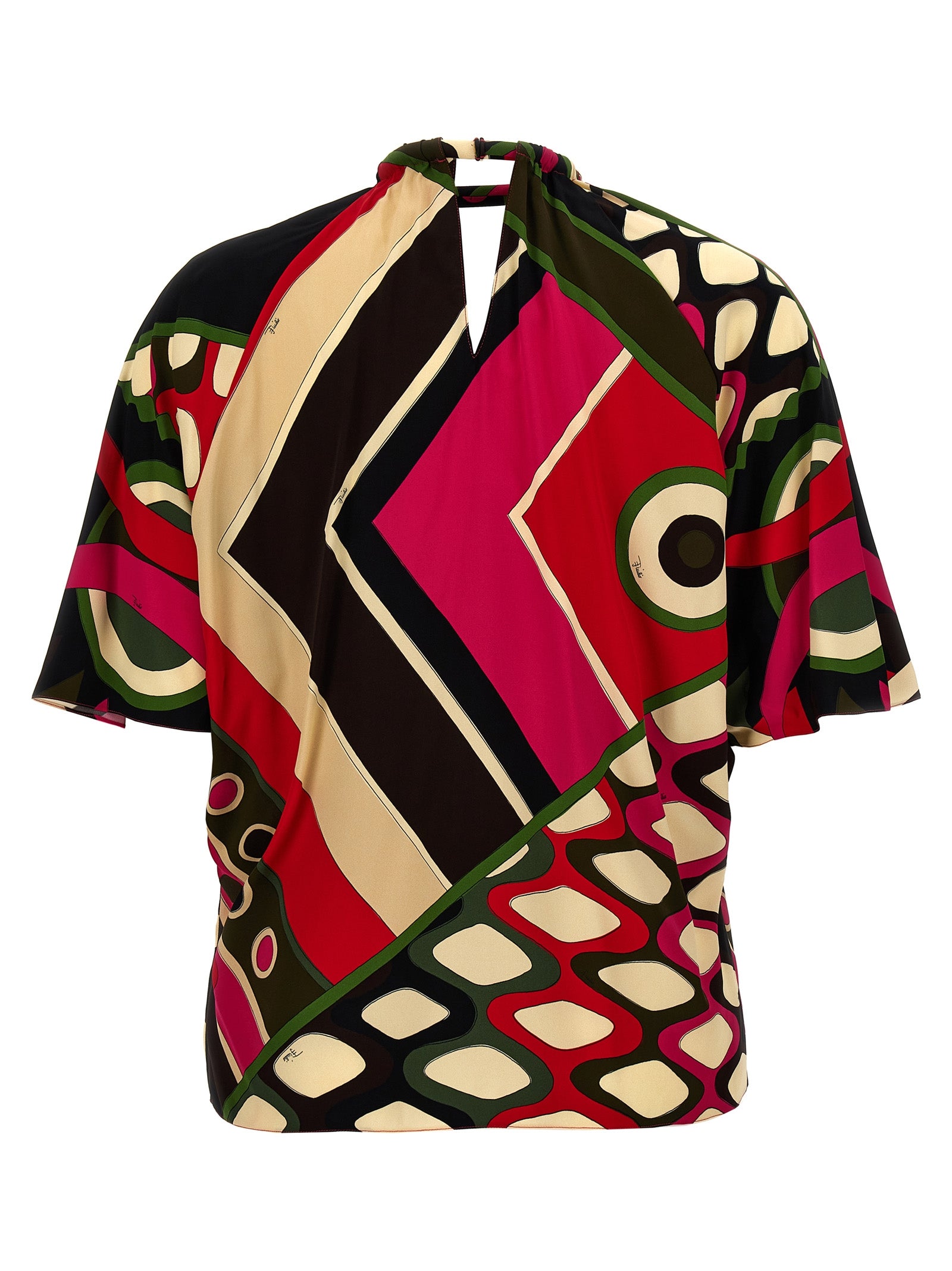 Emilio Pucci Multicolor Viscose Pattern Shirt