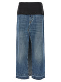 Stella McCartney Blue Cotton Mini Skirt