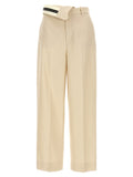 Fendi Beige Wool Casual Pants