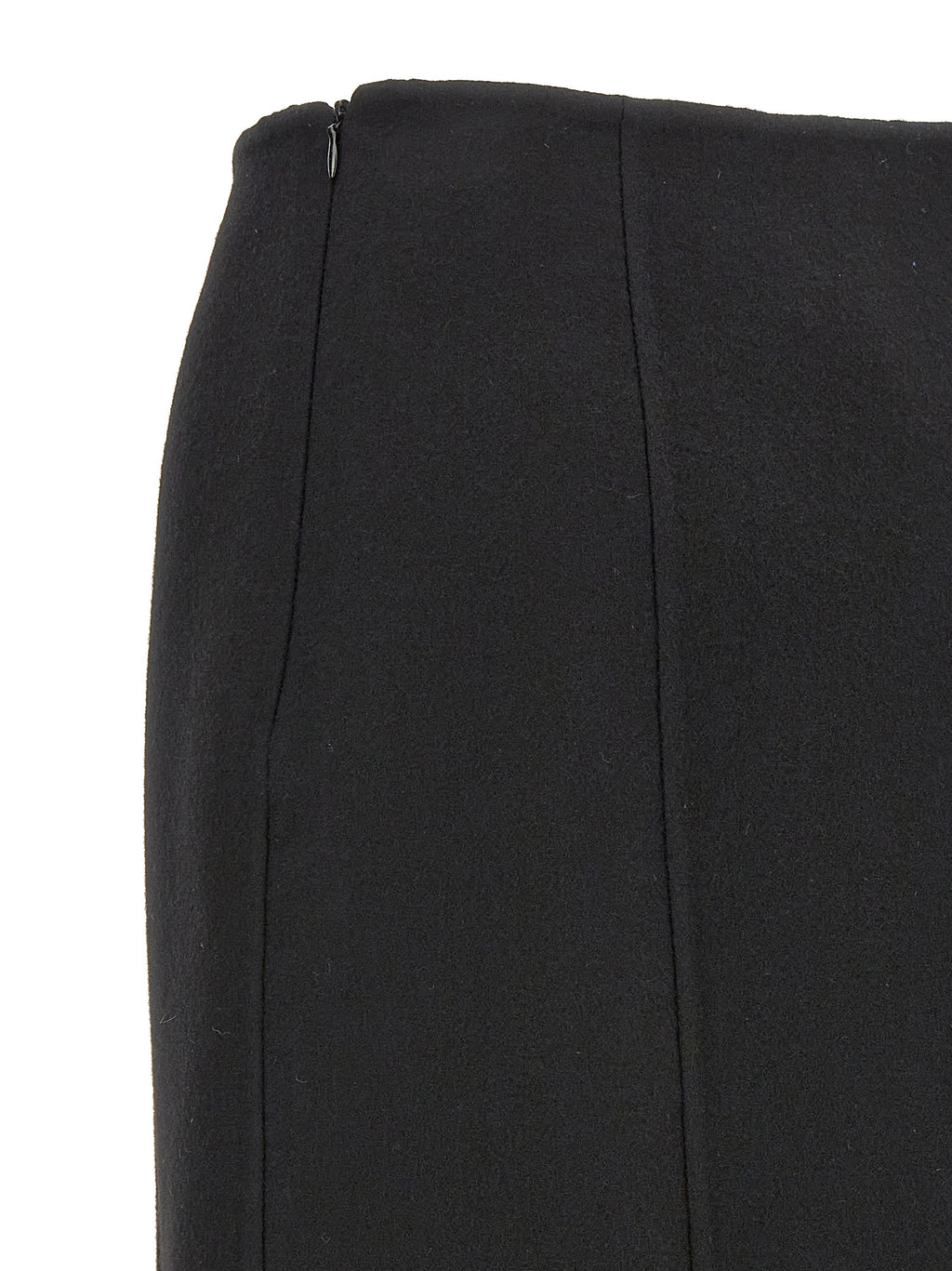 Ermanno Scervino Black Virgin Wool Mini Skirt
