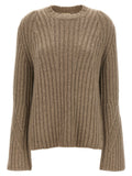 Khaite Beige Cashmere Cardigan