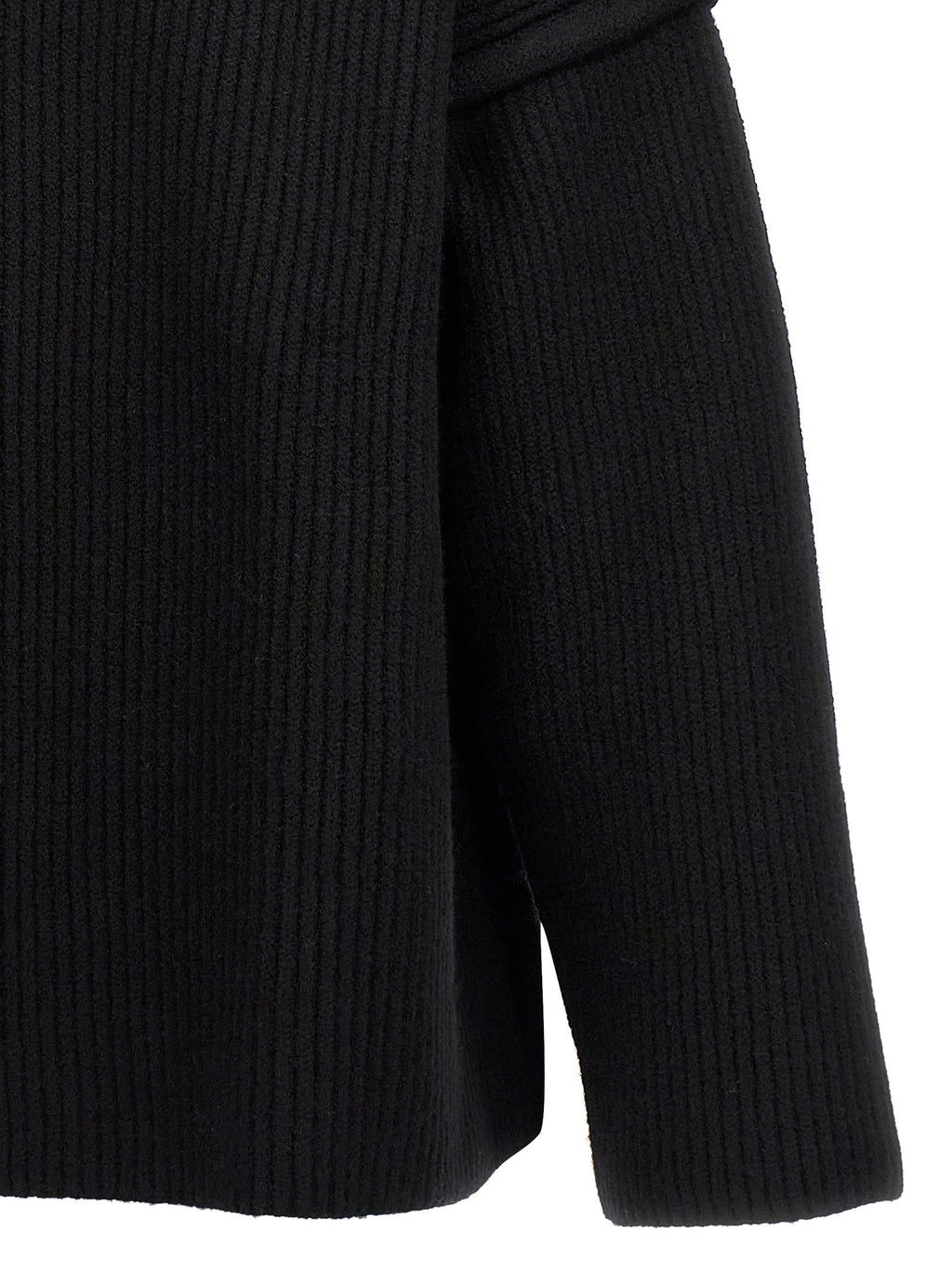 Jil Sander Black Wool Cardigan