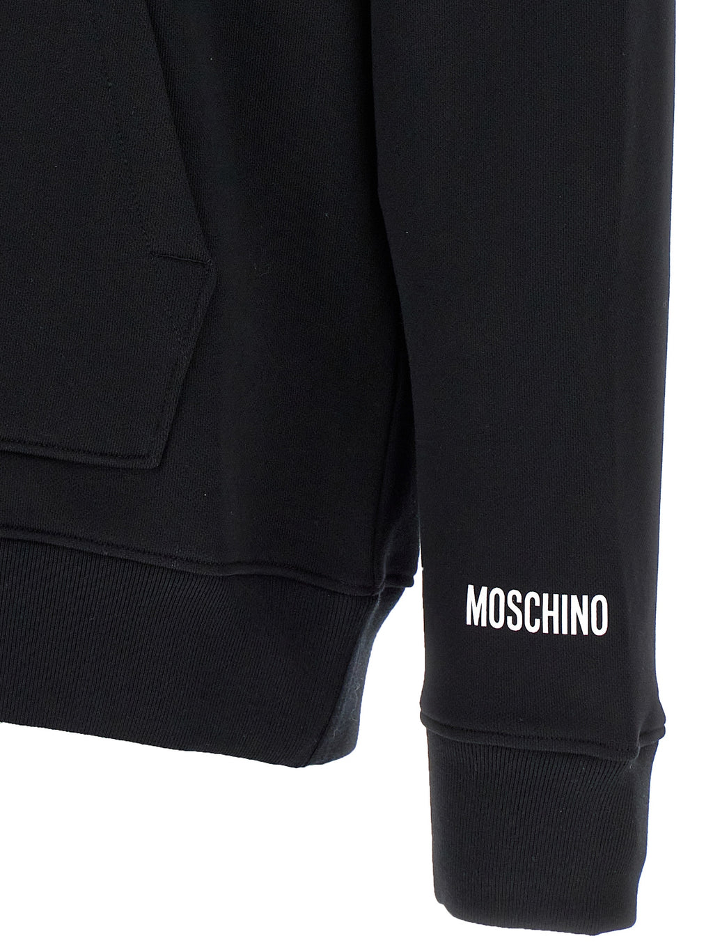 Moschino Black Cotton Hoodie