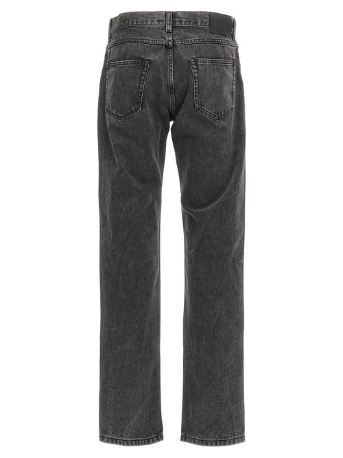 Alexander McQueen Black Cotton Straight-Leg Jeans