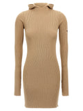 Fendi Beige Wool Short Dress