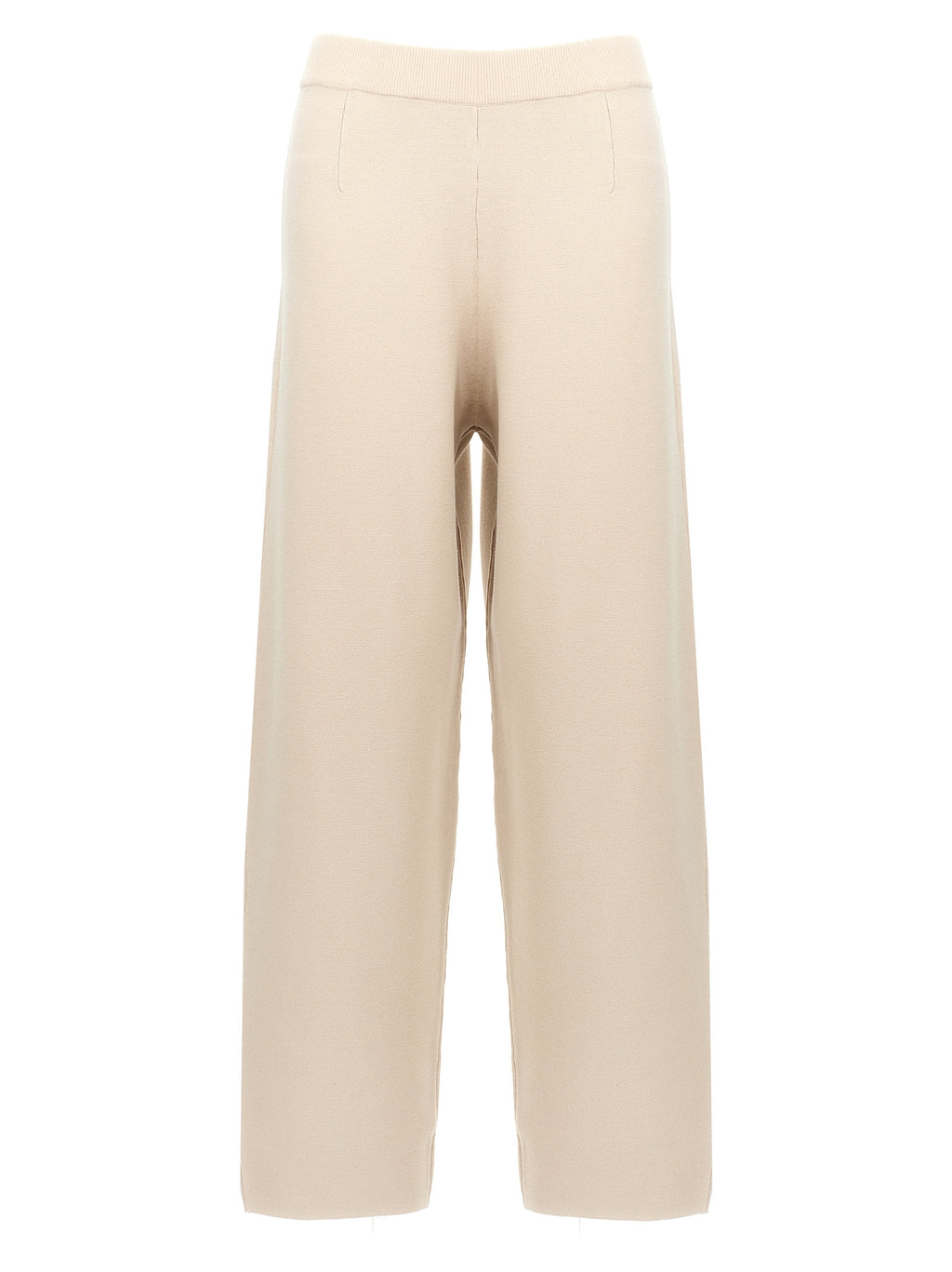 Max Mara Beige Viscose Casual Pants