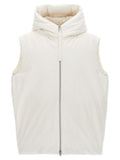 Jil Sander White Polyester Sleeveless Jacket