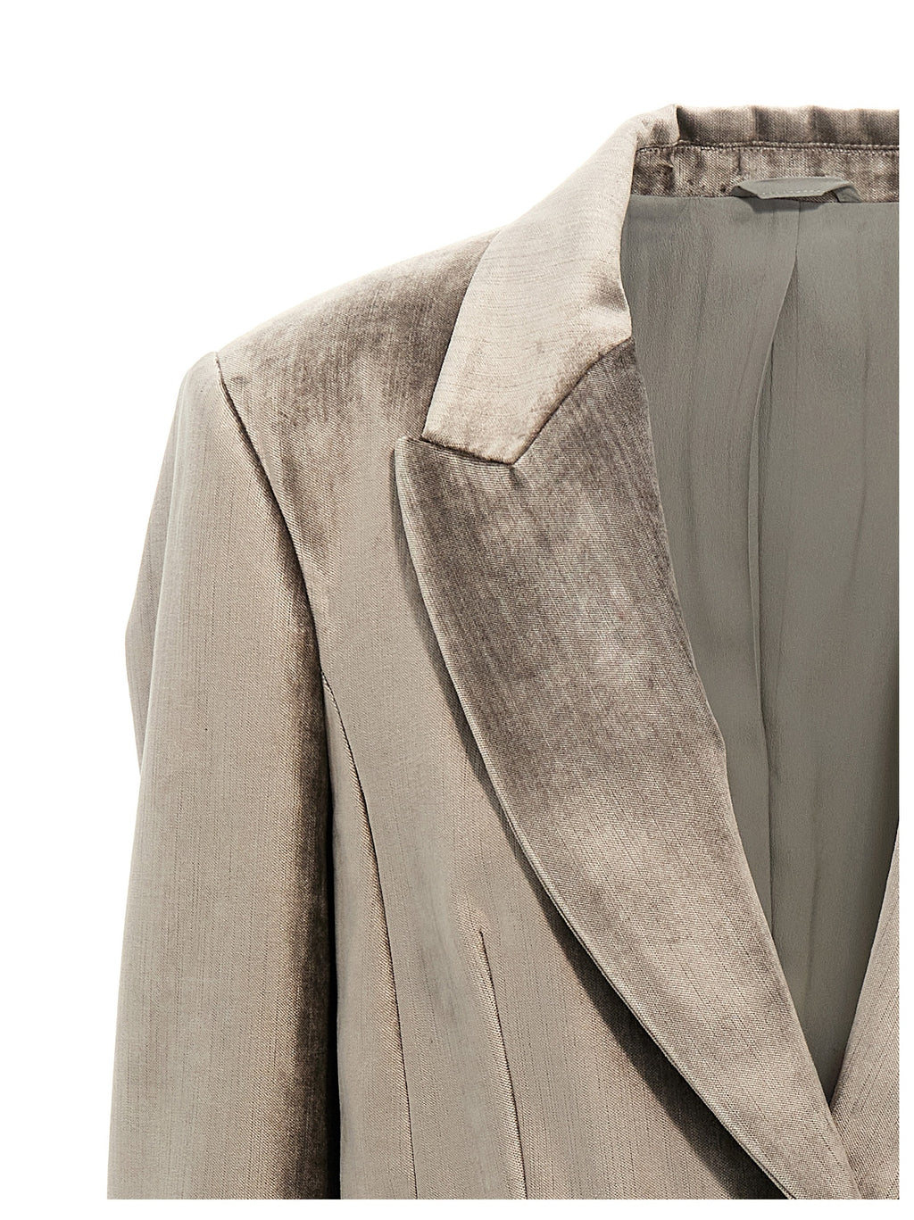 Brunello Cucinelli Gray Cotton Blazer