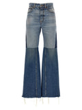Chloé Blue Cotton Flared Jeans