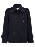 Max Mara Blue Virgin Wool Coat