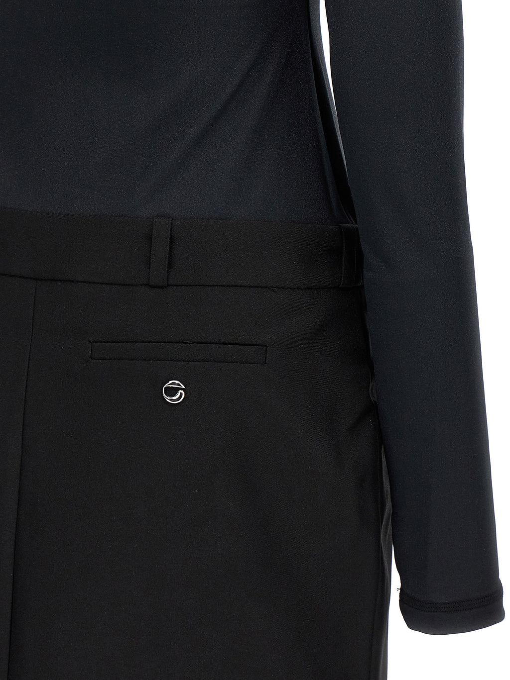 Coperni Black Polyester Short Dress