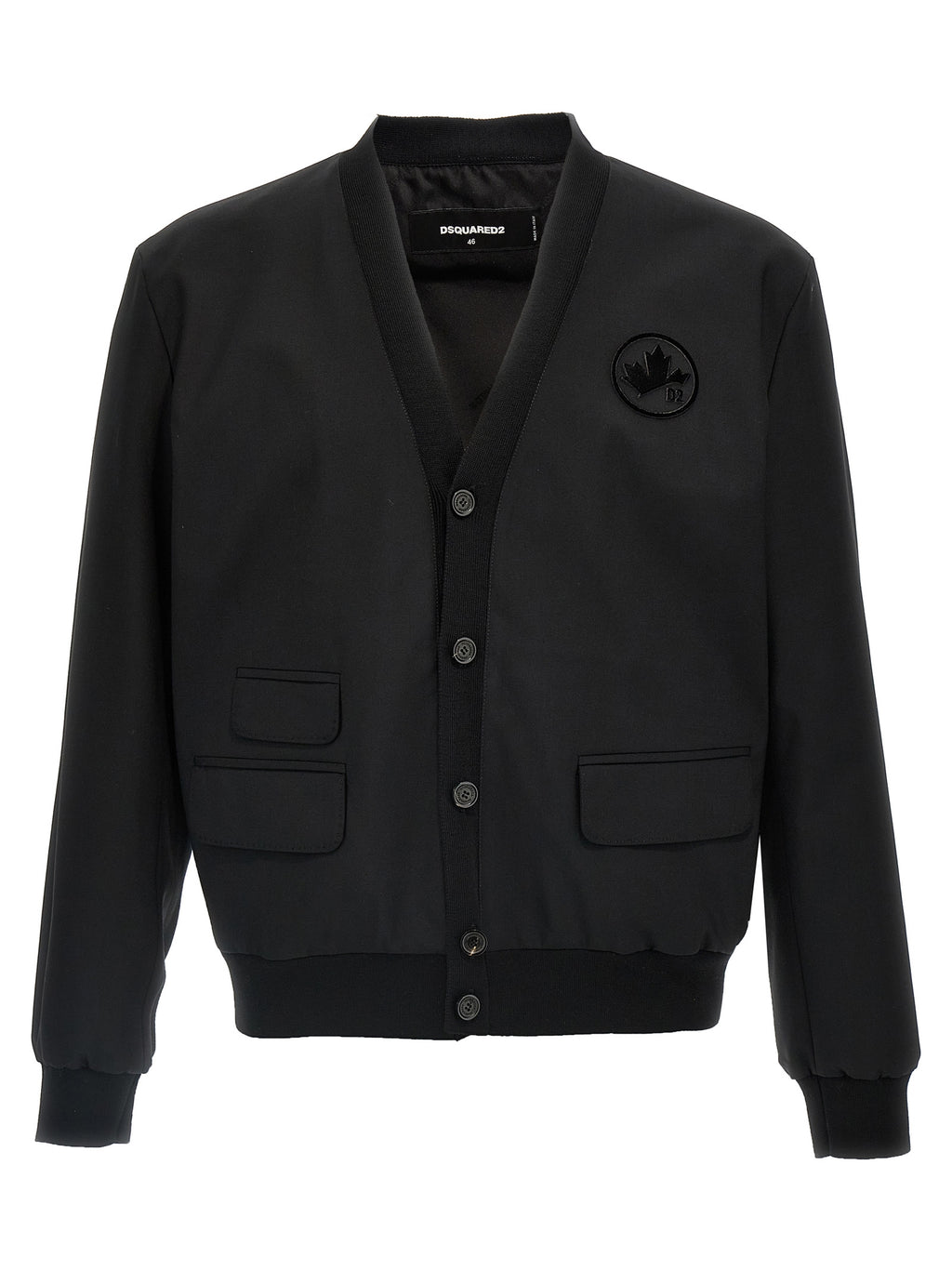 Dsquared² Black Wool Cardigan