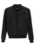 Dsquared² Black Wool Cardigan