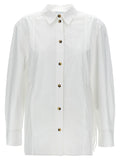 Ganni White Cotton Blouse