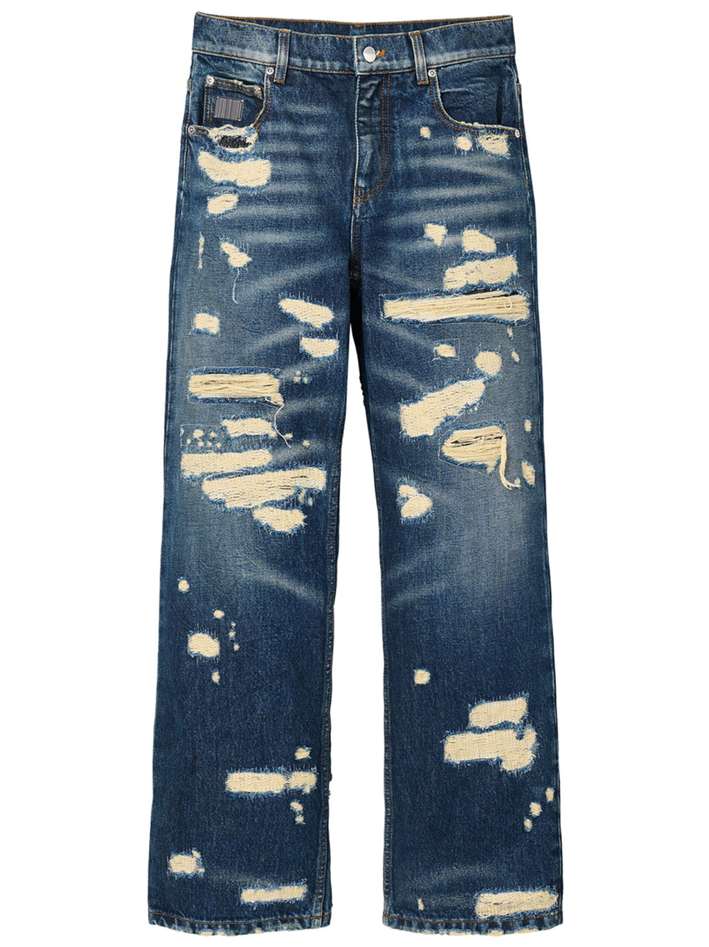 Marc Jacobs Blue Cotton Straight-Leg Jeans