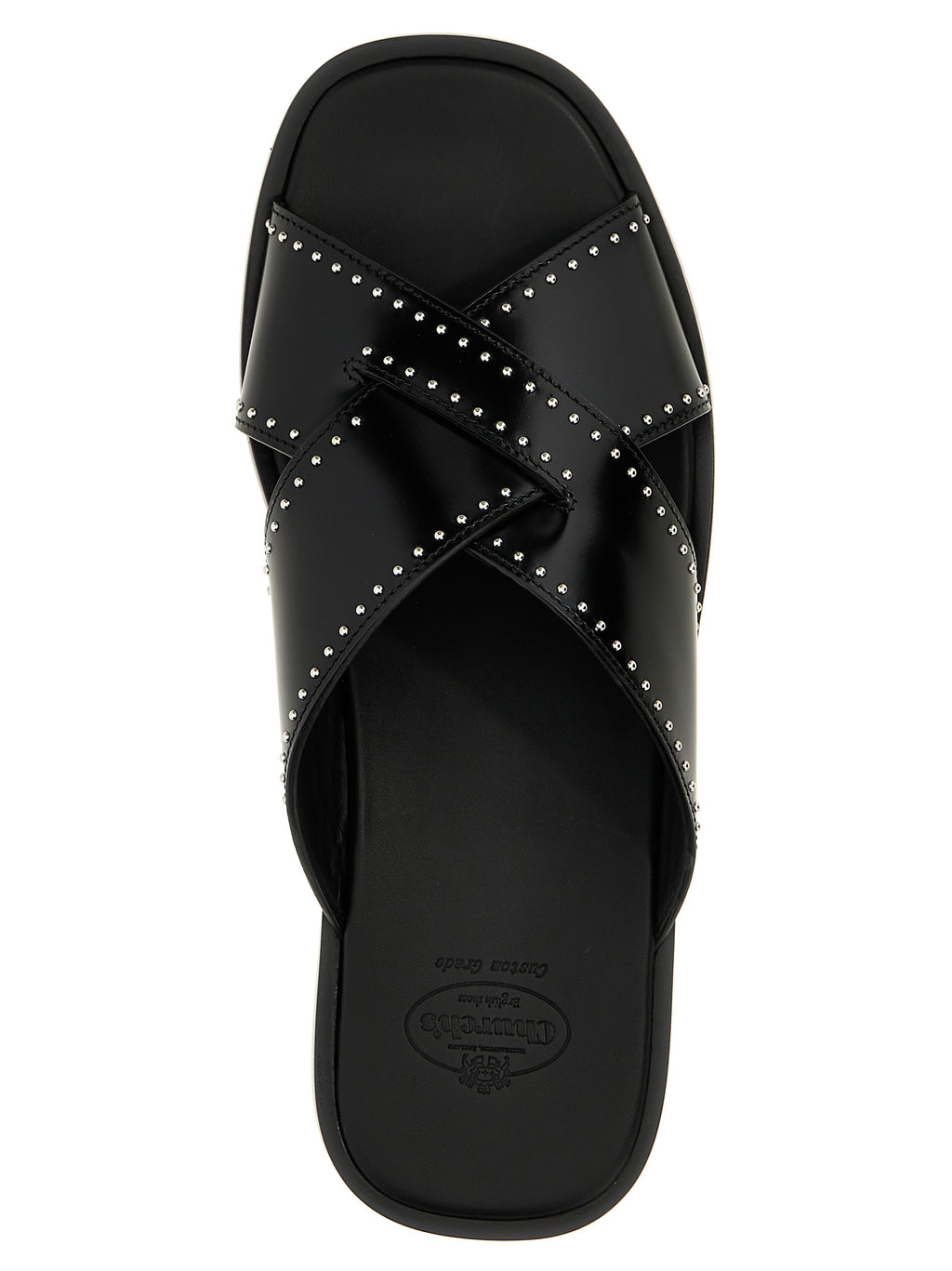 Church's Black Calf Leather Bos Taurus Slides