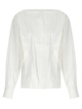 Khaite White Cotton Blouse