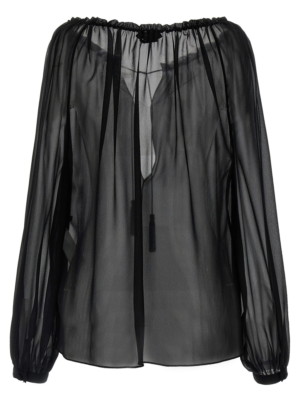Tom Ford Black Silk Blouse
