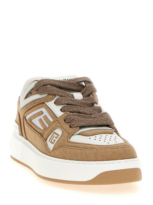 Balmain Beige Polyester-Sneaker (Low Top)