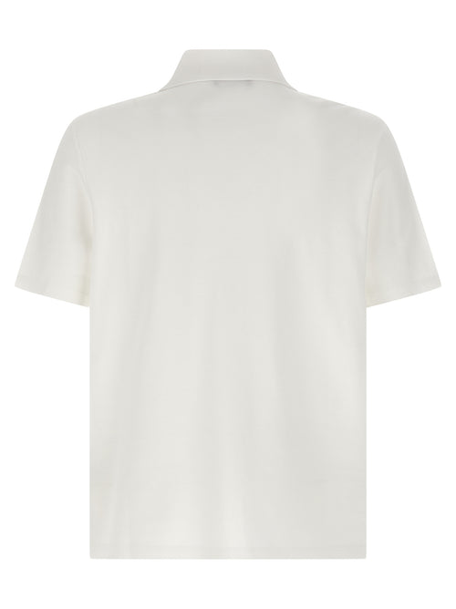 Balmain Zweifarbiger Baumwoll-Polo-Shirt