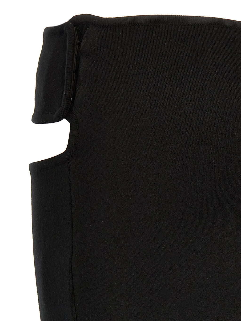 Courrèges Black Viscose Long Skirt