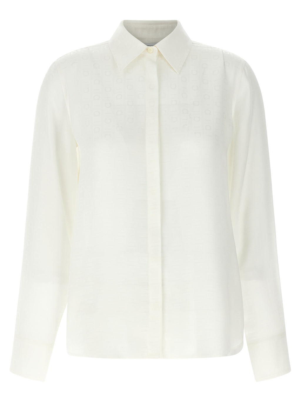 Ferragamo White Silk Blouse