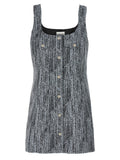 Ganni Multicolor Cotton Short Dress