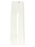 Ferragamo White Cotton Straight-Leg Jeans