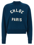 Chloé Blue Cotton Sweatshirt