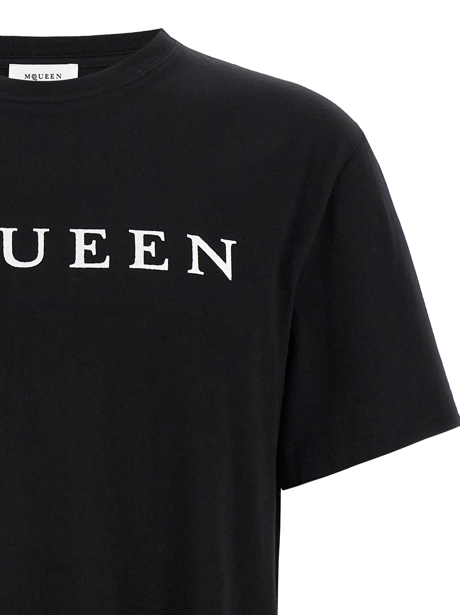 Alexander McQueen Bicolor Cotton T-Shirt