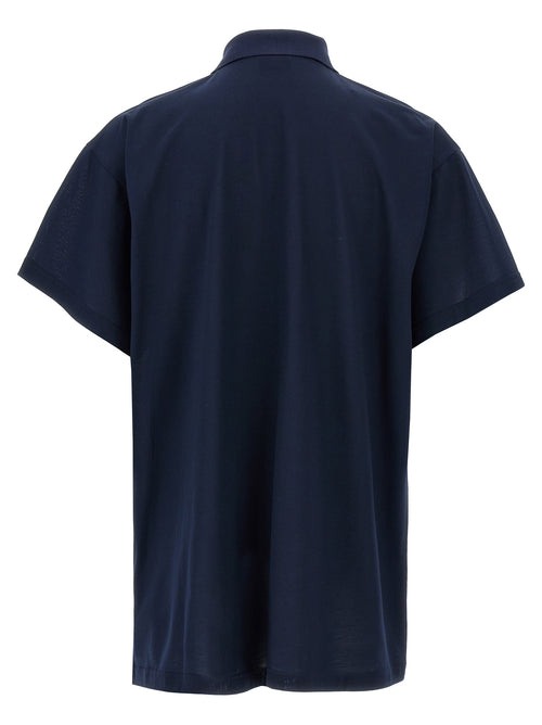 Balenciaga Polohemd aus blauer Baumwolle