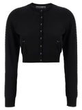 Dolce & Gabbana Black Viscose Cardigan