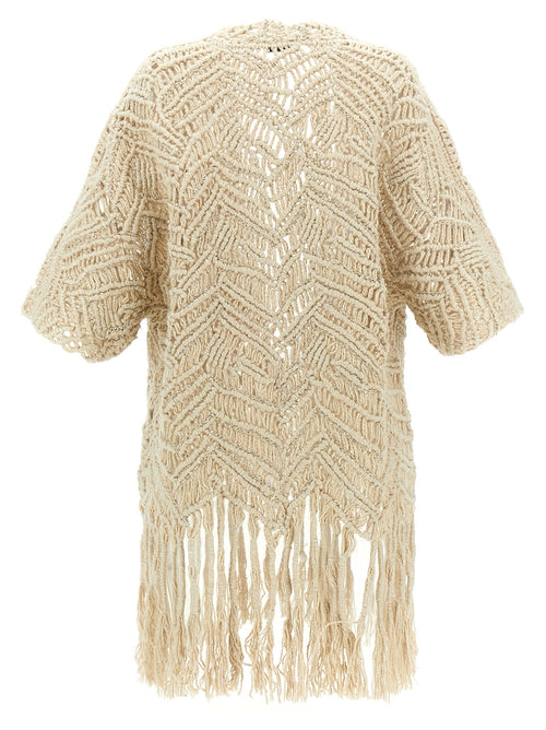 Brunello Cucinelli Beiger Seiden-Cardigan