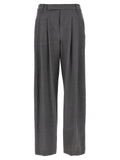 Brunello Cucinelli Gray Virgin Wool Casual Pants