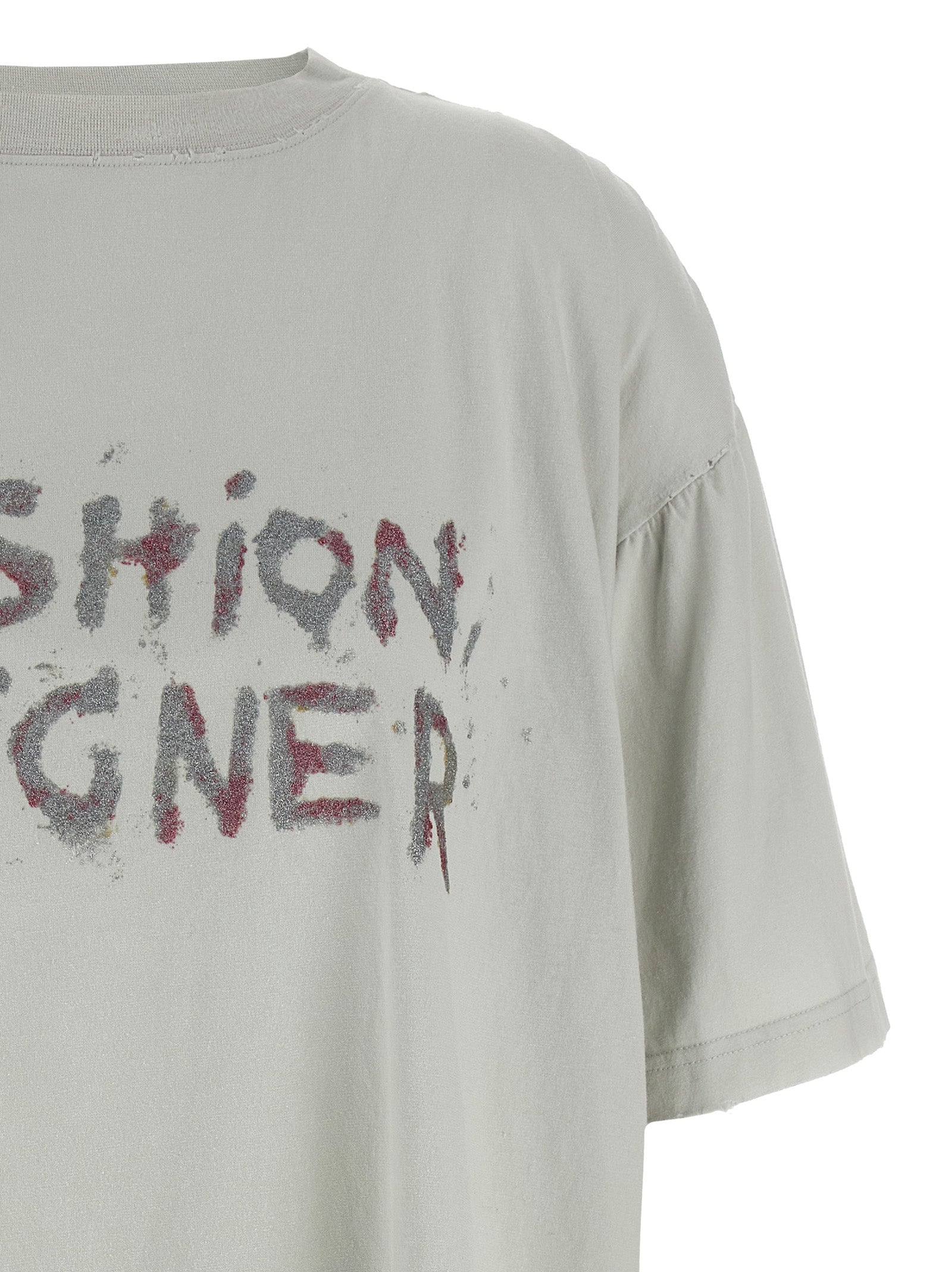 Balenciaga Gray Cotton T-Shirt