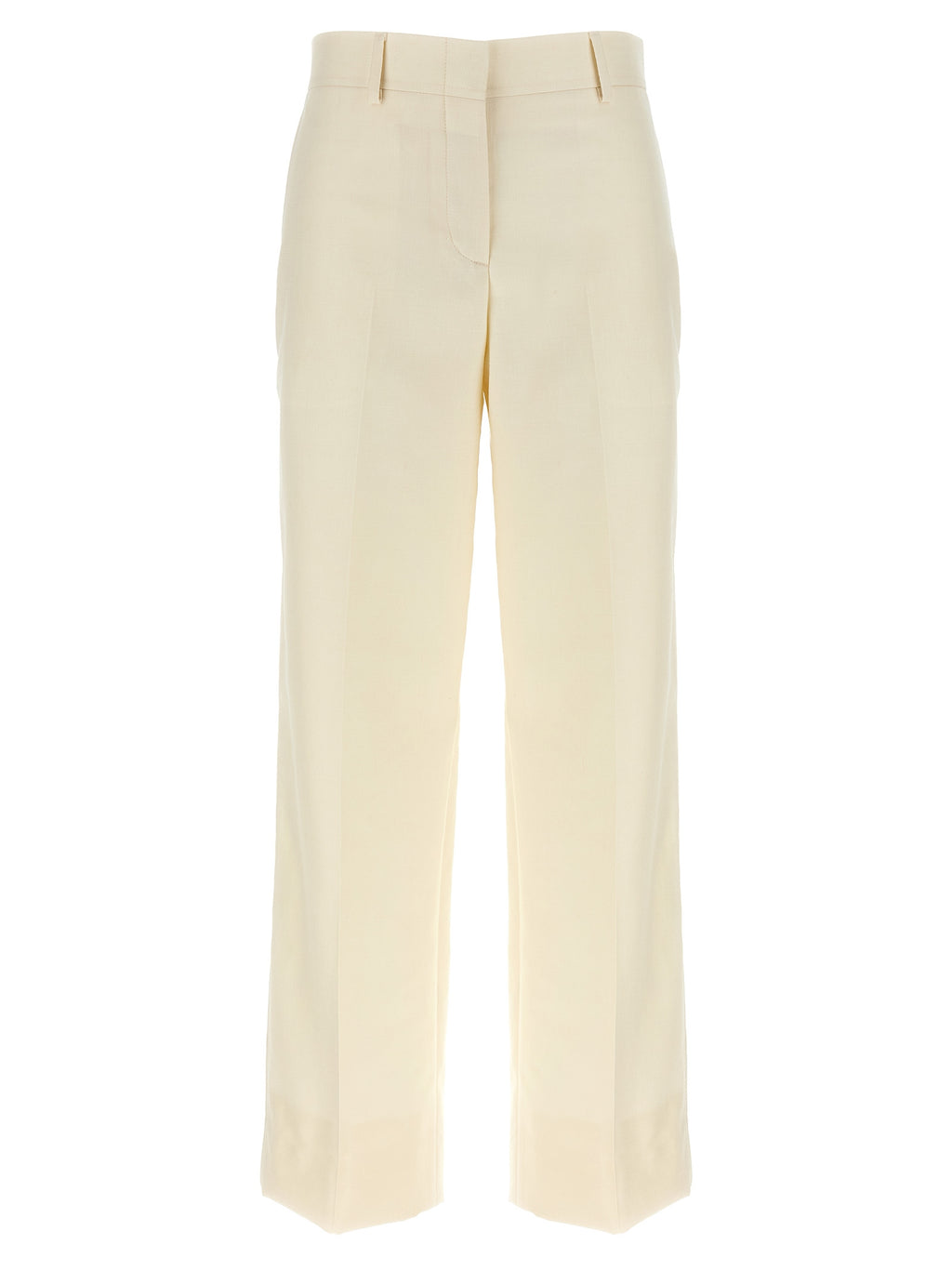 Brioni White Wool Dress Pants