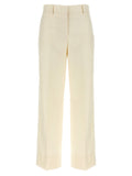 Brioni White Wool Dress Pants