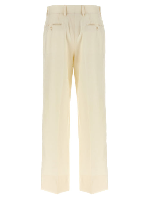 Brioni Weiße Wollhosen