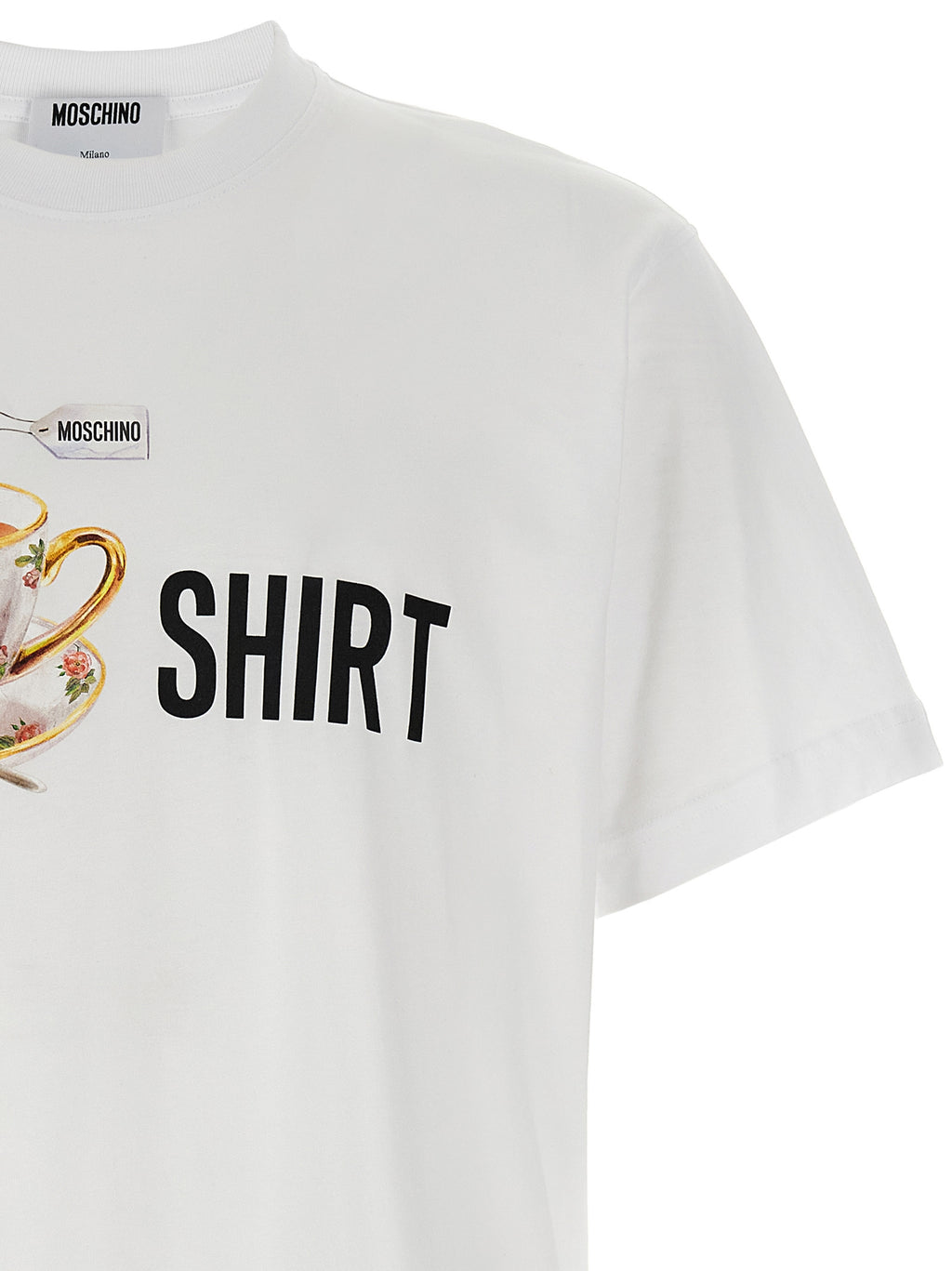 Moschino White Cotton T-Shirt