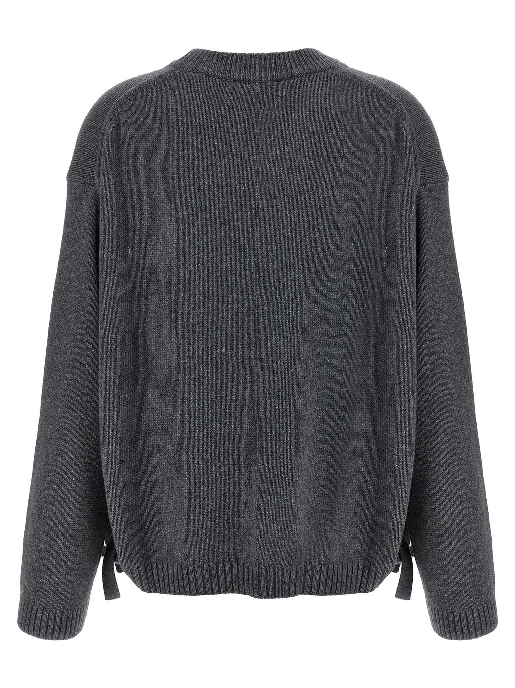 Ganni Gray Wool Cardigan