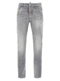 Dsquared² Gray Cotton Relaxed Fit Jeans
