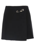 Ermanno Scervino Black Virgin Wool Long Skirt