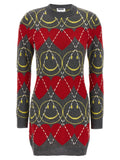 Moschino Multicolor Wool Short Dress