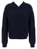 Victoria Beckham Blue Wool Cardigan