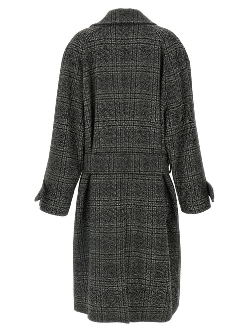 Balenciaga Mantel aus schwarzer Wolle