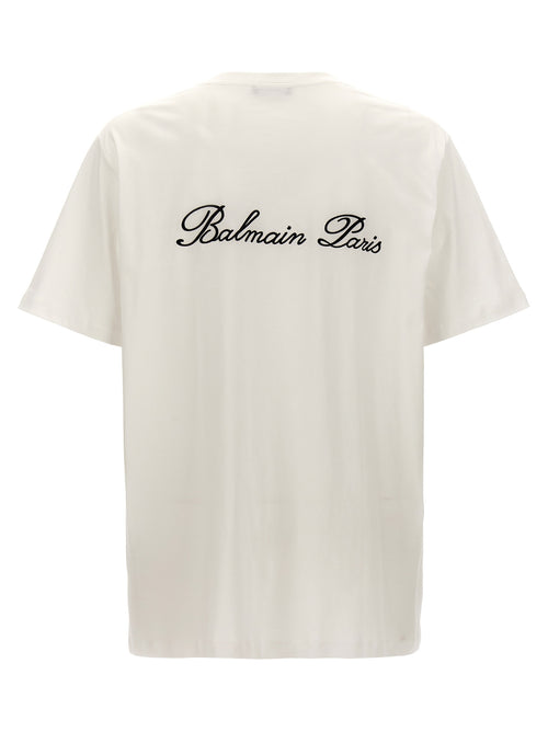 Balmain Bicolor-Baumwoll-T-Shirt
