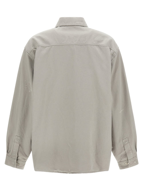 Balenciaga Bluse aus grauer Baumwolle